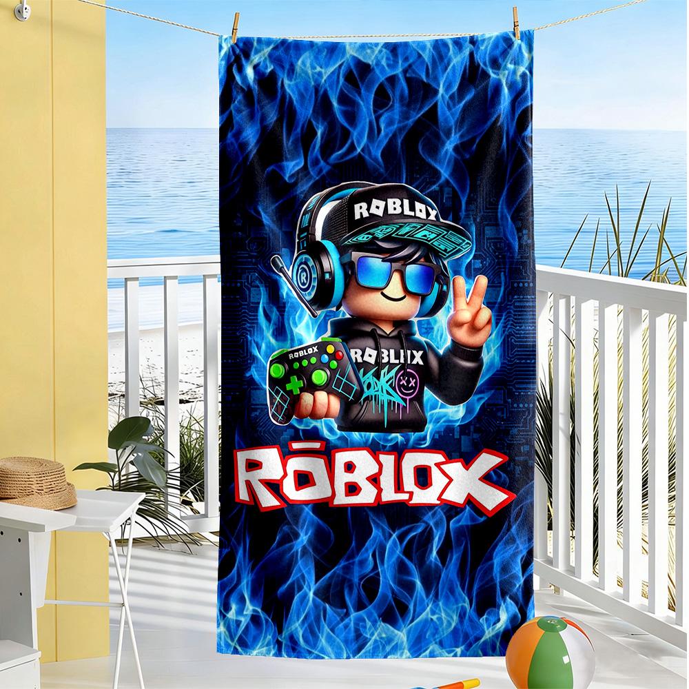 Roblox Beach Towel Quick-Dry Soft Microfiber Comfortable Lightweight