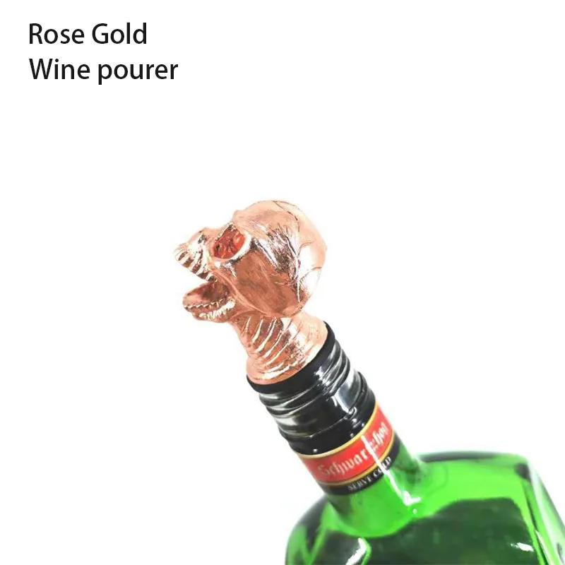 

Halloween Skull Head Wine Pourer Ghost Festival Party Wine Bottle Stopper Decorations Supplies Pour Spout Club Bar Accessories