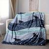 1pc Night Cats Lightweight Flannel Blanket, Comfortable and Warm Blanket, for Office and Camping Sofa Bed, Livingroom172