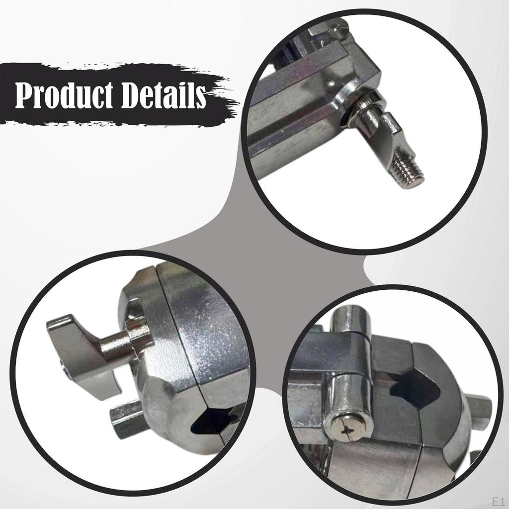 Drum Rack Clamp Mounting Percussion Holder Electronic Clips Adjustable for Stage