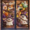 Shop Window Displays 2Pcs Cute Ghost Halloween Static Stickers, PVC Waterproof Cartoon Pumpkin Bat And Holiday Party Supplies Star Glass Decals,