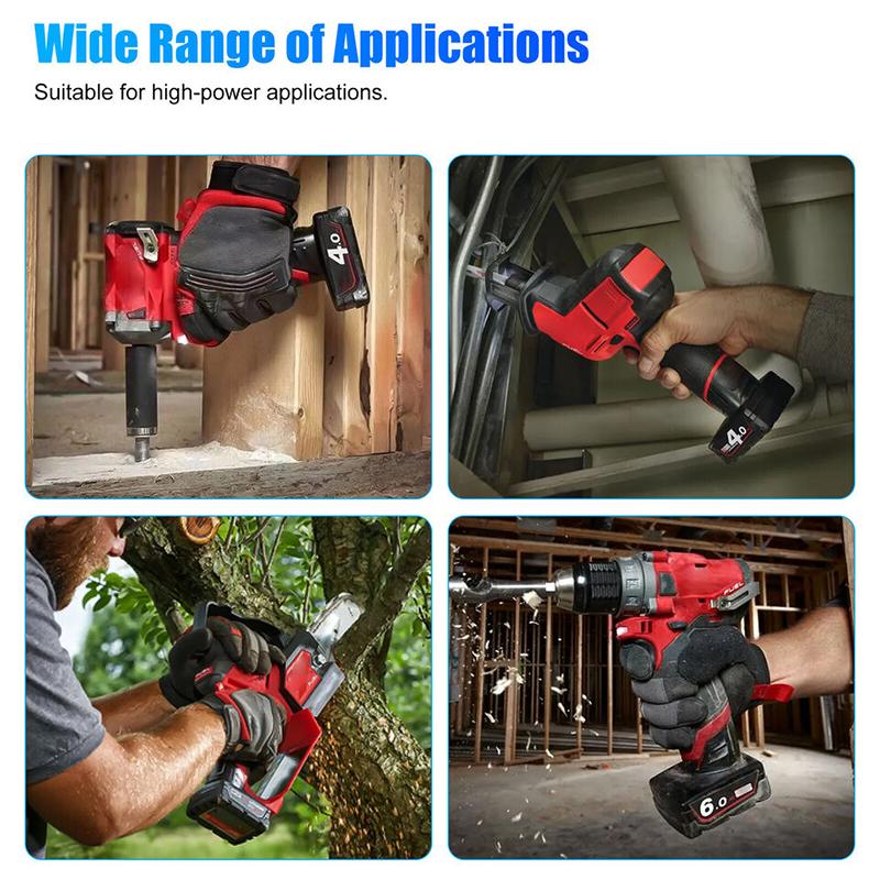 5 vnt akumuliatoriaus plastikinio dėklo viršutinis korpuso dangtelis, skirtas Milwaukee M12 belaidžiams elektriniams įrankiams