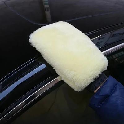Mănuși de spălat mașină de pluș cu două fețe pentru ștergere Mănuși de lână imitație de mașină Unelte de curățare auto îngroșate moi Materiale portabile de curățare