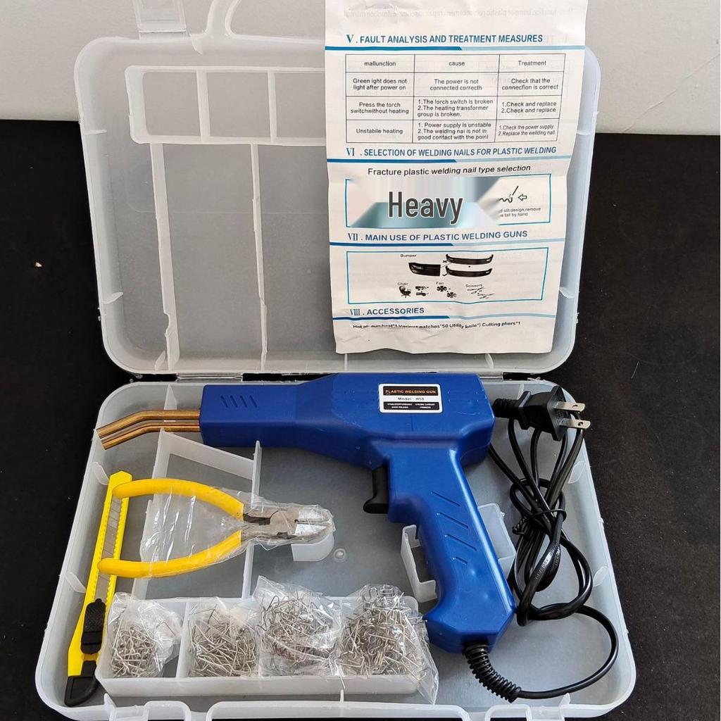 Bestseller Kunststoffreparatur-Schweißset: Stoßstangen-Reparaturpistole, Nägel, Stäbe & Heißschmelzwerkzeug