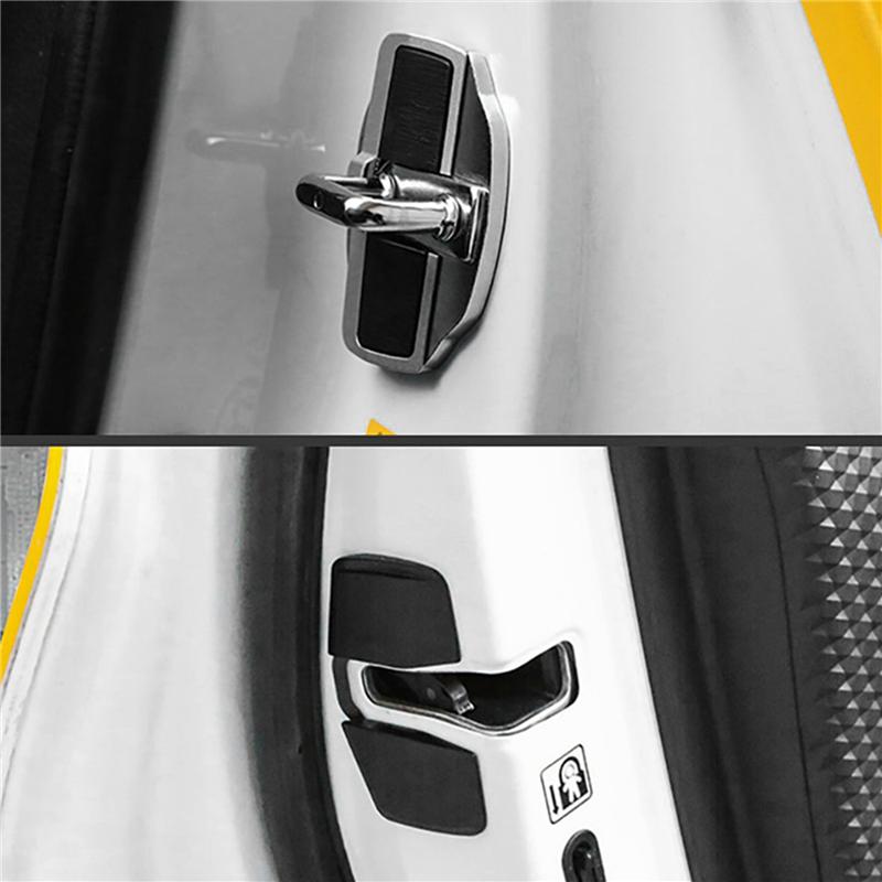 NEW-12Set TRD Door Lock Buckle Upgraded Stabilizer Cover Latches Stopper For-Lexus-Toyota Series Eliminate Abnormal Space