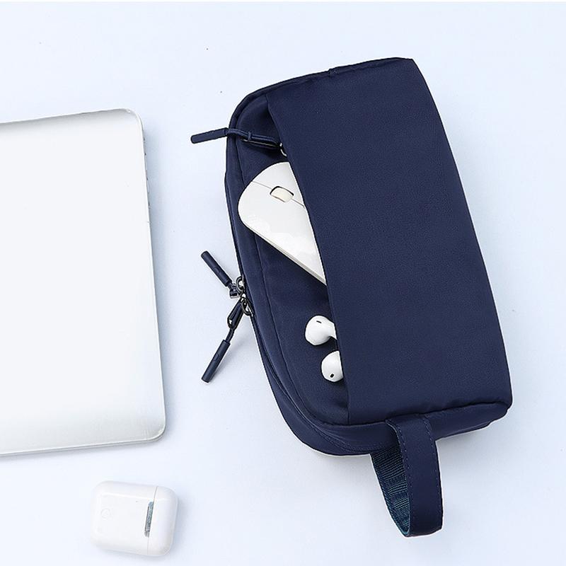 Bolsa de Almacenamiento para Gadgets Electrónicos Portátiles de Viaje, Estuche Organizador de Cables Digitales para Tarjetas de Alimentación, Discos Duros, Cables USB, Bolsa, Embrague, Bolsa Organizadora