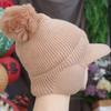 Windproof Plush Peaked Cap Solid Color Knitted Baseball Hat Soft Earflaps Hat  Running