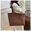 Damen Baumwoll-Tragetasche, Große Kapazität, Reißverschluss, Schulter-Handtasche, Weiche Eimer-Tasche mit Innentasche