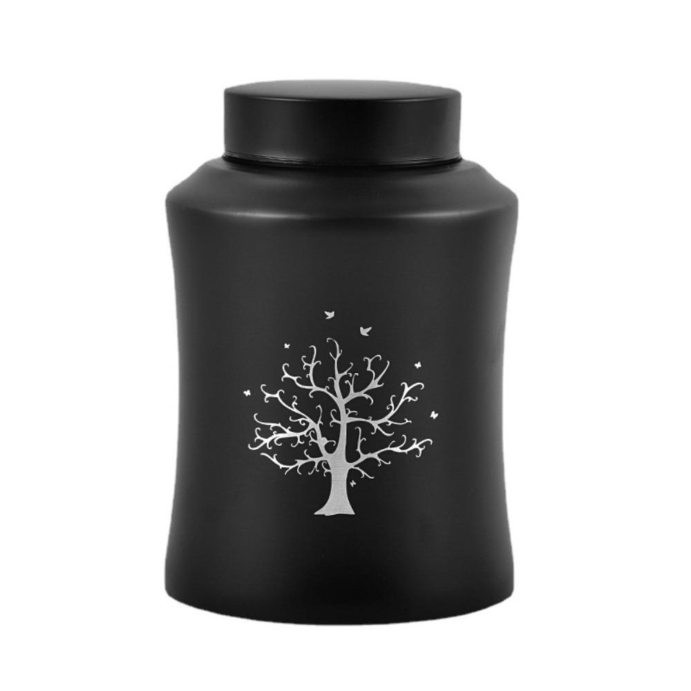 

with Lid Dog Cat Cremation Urns Moisture Proof Pet Urn-Funeral Holder Bird Mouse Supplies 3.74x5.91in чёрный