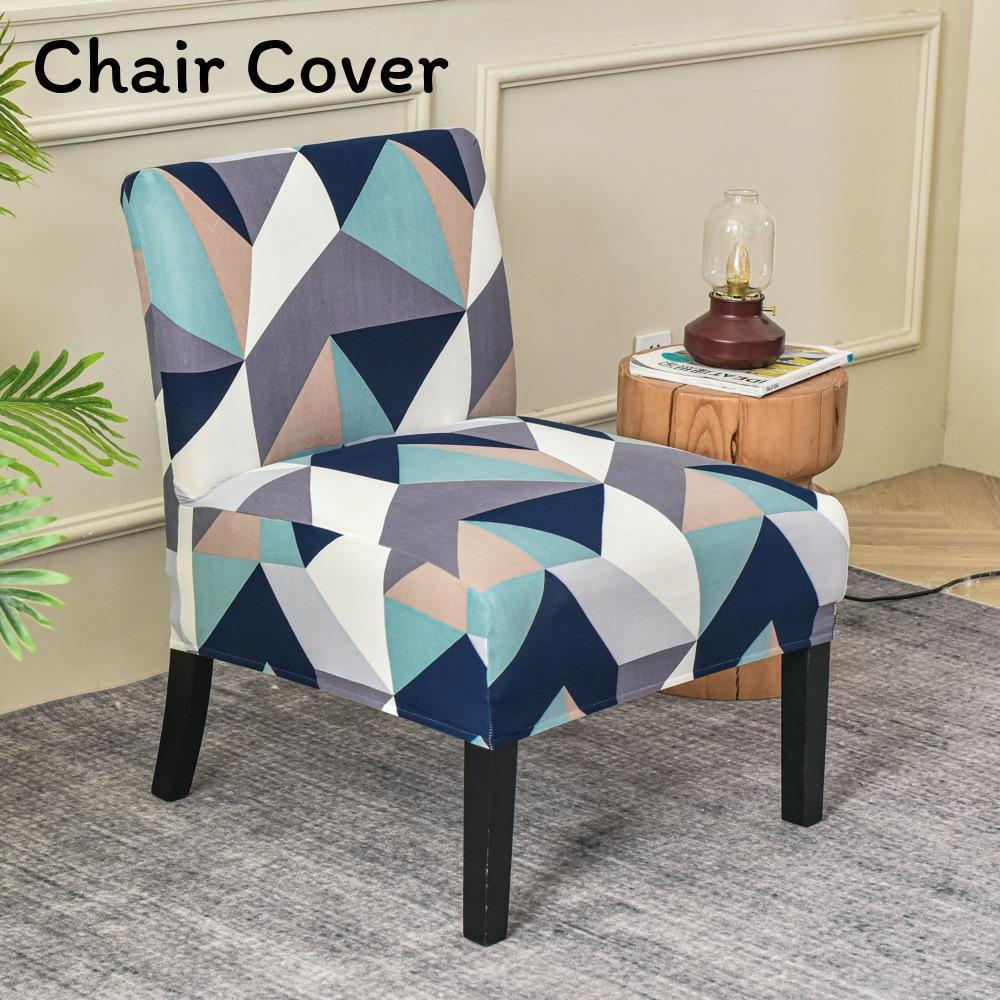 Fat Head Chair Cover No Armrest Fabric Protector With Non Slip And Dustproof For Home Dining Decor