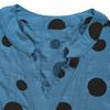 Damen Neues Sommer Lockeres Puppenhemd Fledermausärmel V-Ausschnitt Polka Dot Hemd