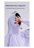 Women's Hooded Ice Silk UV Protection Jacket with Black Brim - Loose Fit for Outdoor Sports