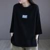 Fashion Three-quarter Sleeve Purple T-shirt Women's Short-sleeved Bottoming Shirt Casual Loose Plus Size Women's Spring and Summer Tops