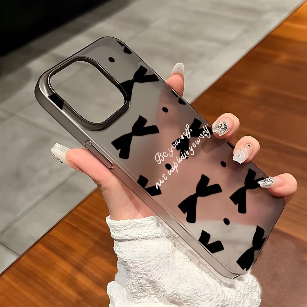 

Чехлы для мобильных телефонов iPhone 11 13 15 Pro Max 12 14 Pro Max Чехол для iPhone 16 15 Plus 13 Pro 12 Матовая текстура с рисунком в виде мультяшных цветов iPhone 16 Pro Max чёрный