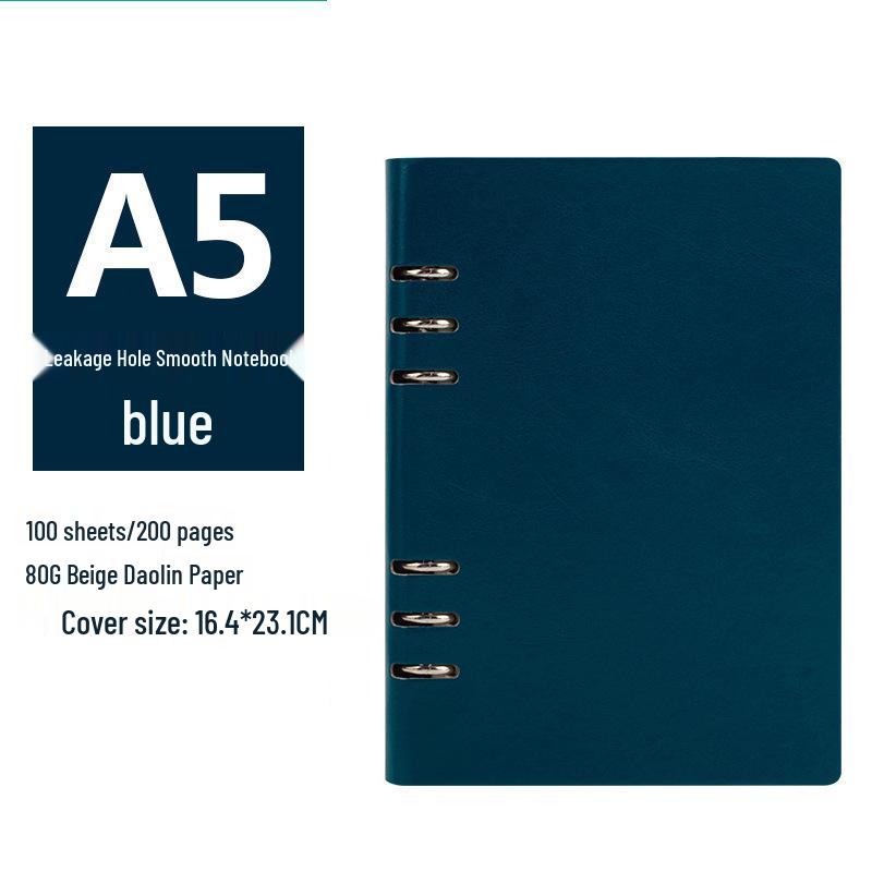 A5/B5 Business Loose-Leaf Notebook with Detachable Pages - Customizable Meeting Record Book