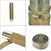 DIY Tent Stove Fireproof Ribbon Adjustable Stove Pipe Wrap with 2 Clamps Anti-Scald Chimney Protector Thermal Insulation
