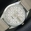 REFURBISHED SEIKO 5 AUTOMATIC MENS WATCH JAPAN MADE WHITE DIAL CUSTOM A440067-2 QV90-a440067