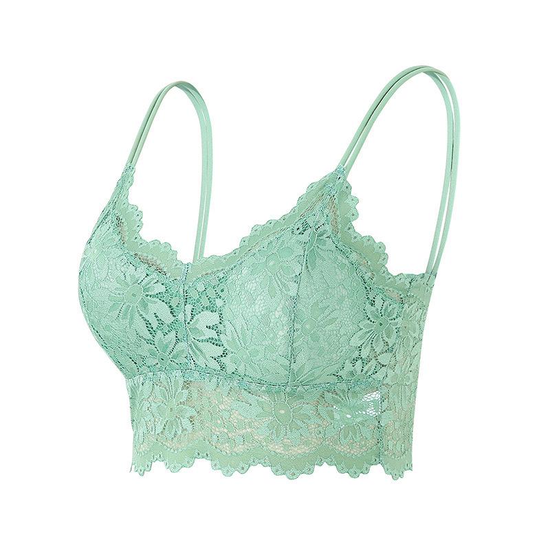 Women's Lace Anti-Exposure Strapless Top with Beautiful Back Design
