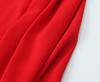 European and American Style Red Halter Neck Midi Dress for Women - Autumn Collection