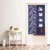 Stylish and Cute Noren Partition Long Provides and Blocks Suitable for Living and Cat 85cm Wide X 150cm NR1087 Cat-shaped (Japanese Curtain) Curtain,