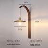 Nordic Minimalist Copper Rotatable Wall Lamp for Bedroom and Living Room