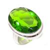 Peridot Gemstone Handmade 925 Sterling Silver Jewelry Ring Size 6 O9c93