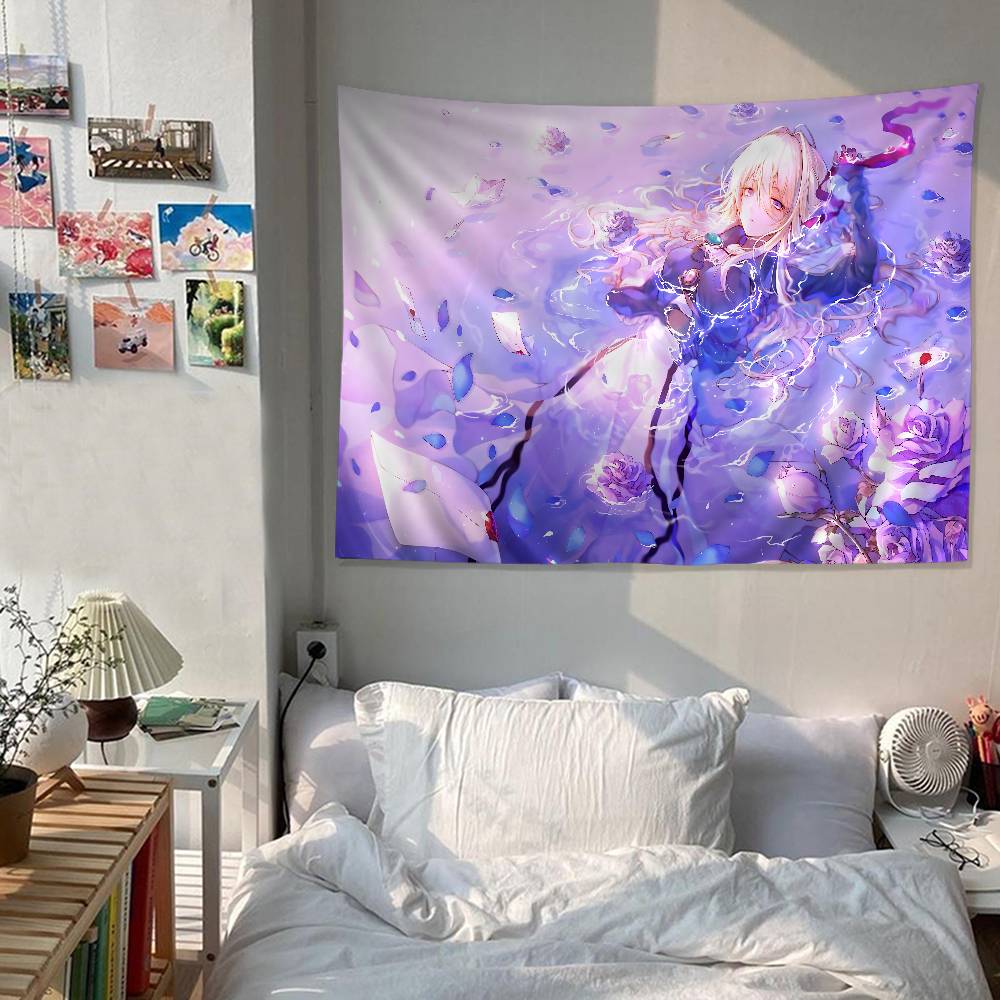 Anime Evergarden Cartoon Tapestry Wall Hanging Decoration Household Home Decor