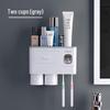 Wall-Mounted Toothbrush Holder with Automatic Toothpaste Dispenser and Storage