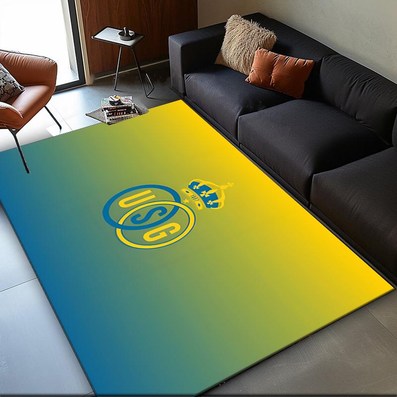 1PC rug Golden Crown Symbol Royale Carpet, Chair Rug,Area Rug for Office Bedroom living rooms bedroom, Doormat decor Christmas fan gifts