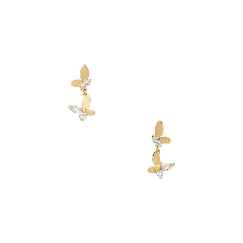 Kate Spade Butterfly Shape Copper Earrings Women s Gold K7602