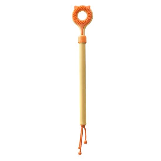 Retractable Cat Back Scratcher Face Massager Double-Sided Long Handle Cat Massage Head Gentle