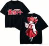 Kasane Teto Anime Lover T-shirt Harajuku Cotton New Model Oversized Unisex High Street Retro Fashion Personality Clothes Couples