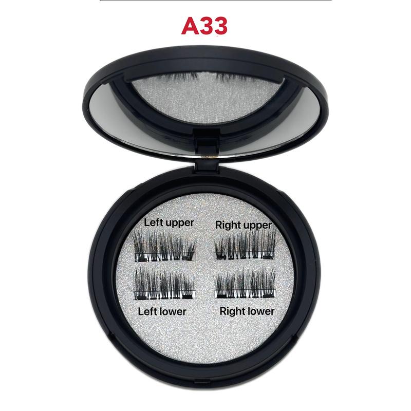 Half Eyelash No Glue No Eyeliner Corner Eyelash Synthetic Hair Soft Magnets Quantum Magnetic Lashes Reusable Cruelty-Free Curler