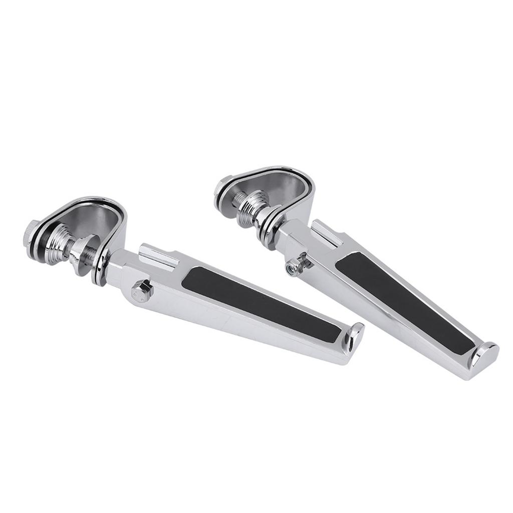 Motorcycle Foot Pegs with Engine Guard Clamps for Motorbike 1" To 1?14