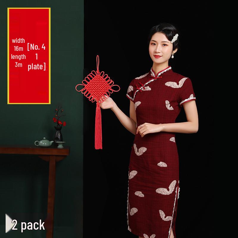 2025 Chinese Knot Pendant: High-End Red 'Fu' Ornament for Living Room or Entryway Decor.