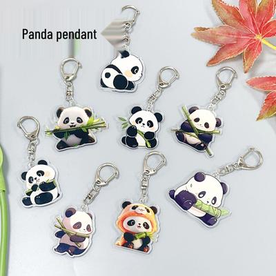 Panda Akrilik Anahtarlık Ucu: Sevimli Dekoratif Aksesuar & Öğrenci Hediyesi