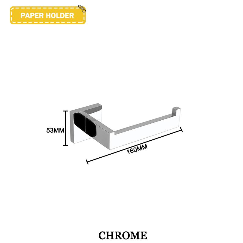 Accesorii negre pentru baie Raft pătrat din oțel inoxidabil Suport pentru prosoape Suport pentru șervețe Cârlig pentru haine Suport pentru pahare Pandantiv pentru perie de toaletă