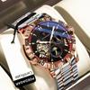 Luxury Automatic Mechanical Man Wristwatch Tourbillon Stainless Steel  Clock Waterproof Luminous Sport  Watches