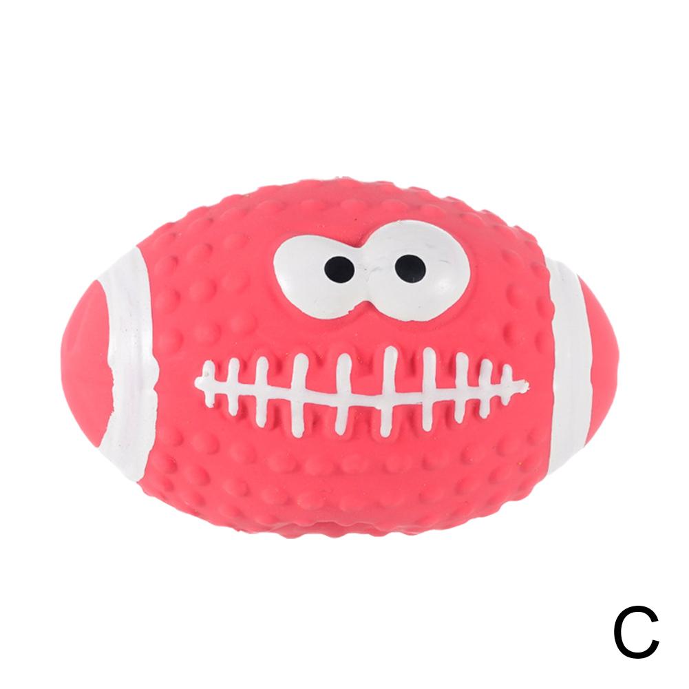 Pipiga Hundleksaker Mjuka Latexbollar För Små Medelstora Stora Hundar Rugby Fotboll Husdjursleksak Hund Interaktiv Tuggboll