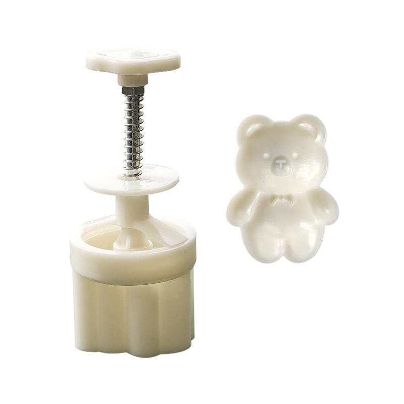 Cartoon Plush Bear Bow Tie Dessert Mold, Hand, Baking Mold