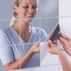 20x20cm Removable Square Mirror Wall Stickers - Creative Home Decoration