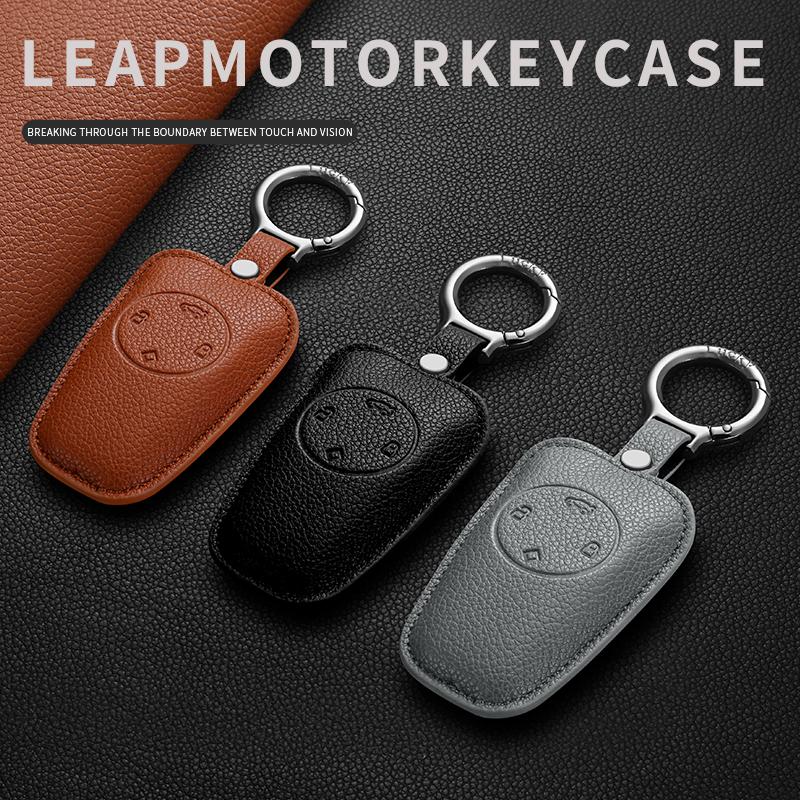 1Pcs Fit For Leapmotor T03 S01 C11 Fit For C01 T03 S01 C11 Leap Control Cortex Auto Key Fob Cover Case Protector Housing Remote Auto Accessories