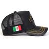 Men Mexican Flag Eagle Embroidered Baseball Cap Mesh Hat Outdoor Adjustable Sunscreen Leisure Hat Spring Autumn Travel Tourism Beach Vacation
