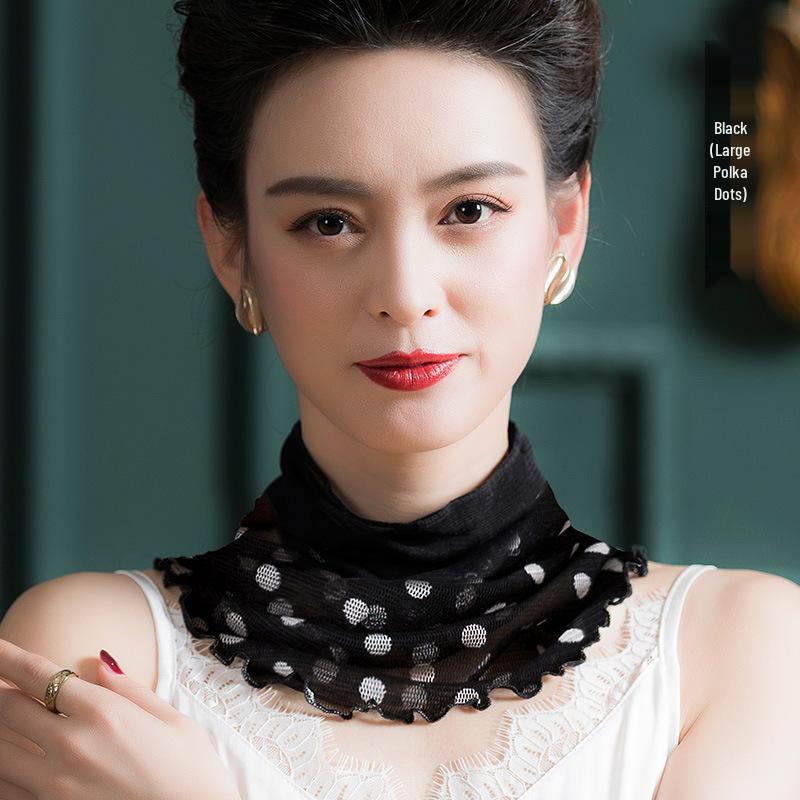 

Елегантний шарф з сітчастого шовку: 100% Шовк тутового дерева Принтований Снуд-пуловер для захисту від сонця Below 60cm