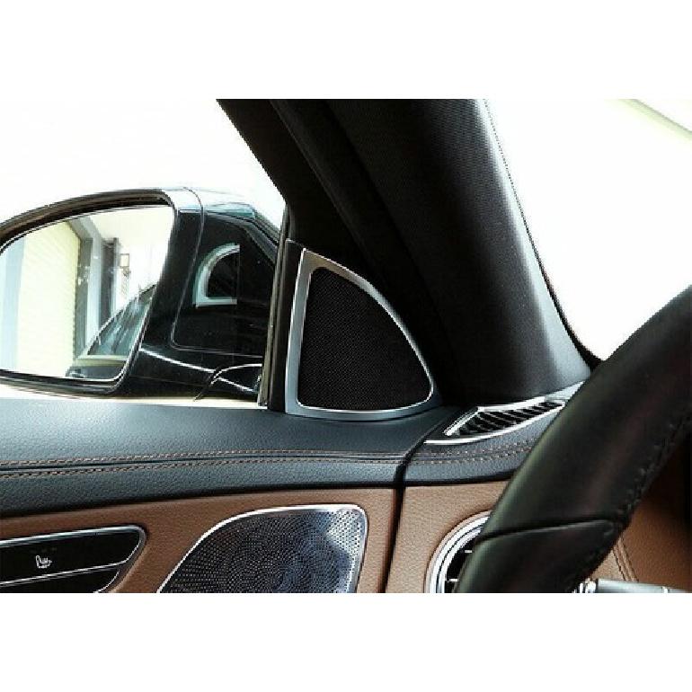 Frame Cover For Benz S-Class Matte Silver Inner Front A Pillar Speaker 2014-