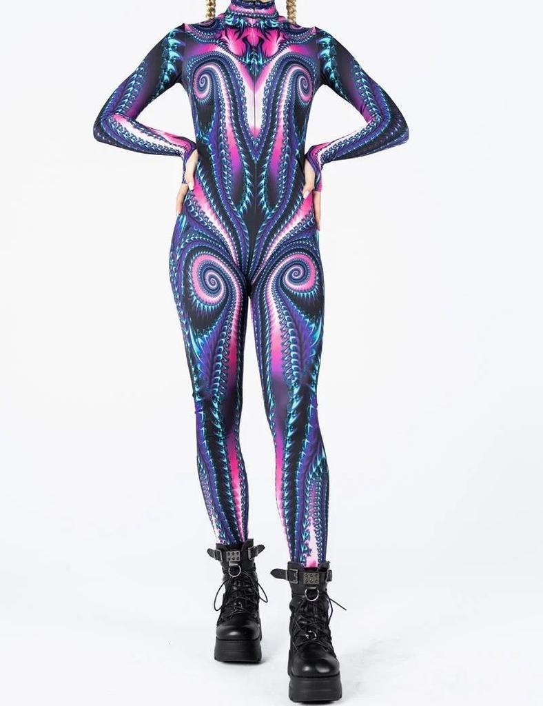3D-Digitaldruck Bühnenkostüme für Erwachsene, Halloween-Events, Karneval, Mottoparty, Cosplay-Outfit, Pretend Game-Overall