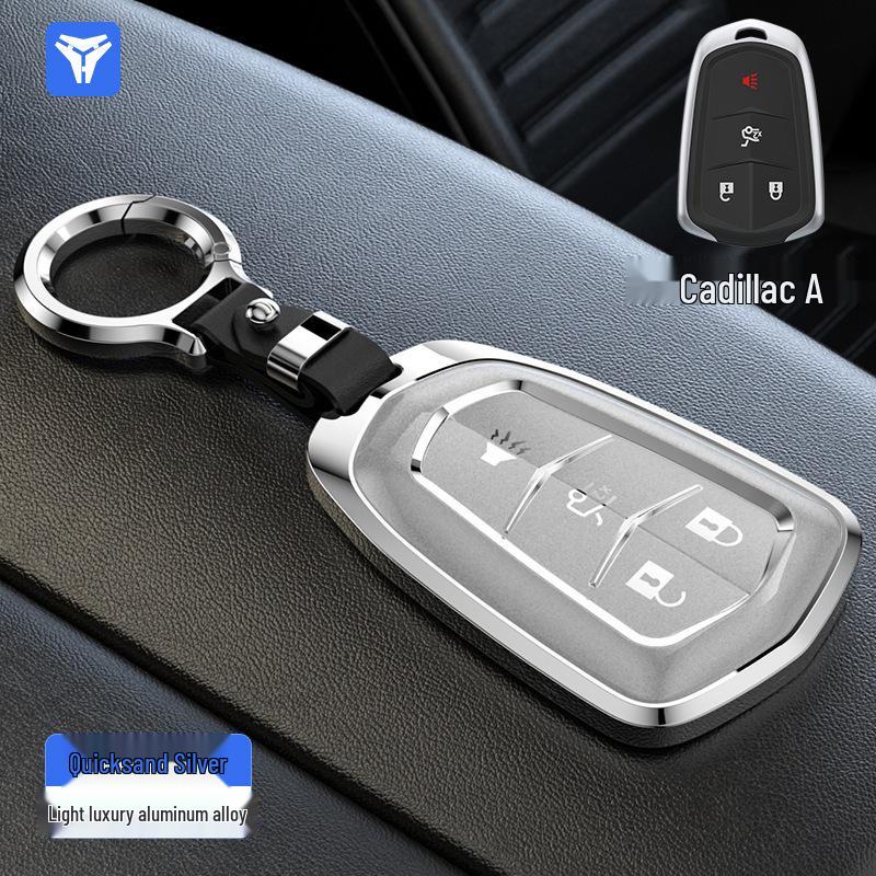 Cadillac Key Case for XT5, XT4, CT6, XT6, CT5, CT4 with Premium Aluminum Alloy Finish