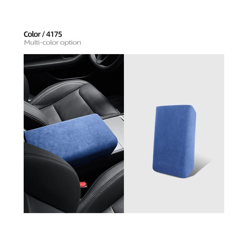 For Tesla Model 3 Highland 2024 Italian Premium Suede Car Interior Center Console Armrest Box Lid Panel Protective Cover