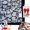 Customizable Throw for Art Projects DIY Coloring Blanket with 24 Markers, Color Your Own Blanket, 59" X Creative Arts And Crafts Toddlers 45"