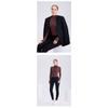 Damen Herbst und Winter hohe Elastizität doppellagig warm Yoga Langarm-Basisshirt